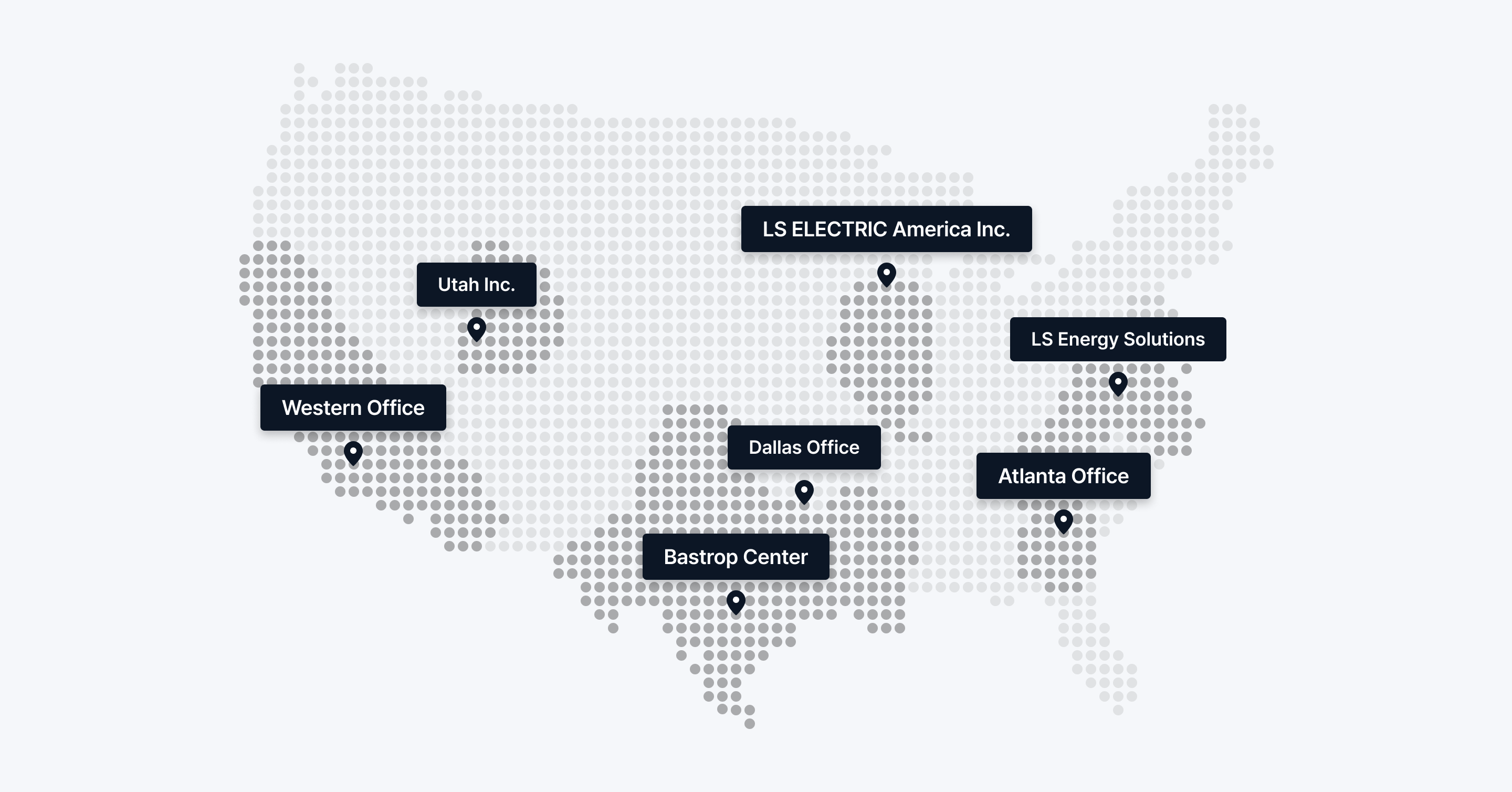 LS ELECTRIC America locations map